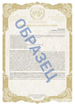 Образец Приложение к СТО 01.064.00220722.2-2020 Зеленодольск Сертификат СТО 01.064.00220722.2-2020 